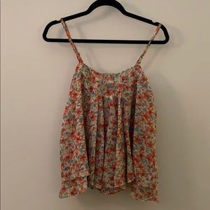 Float floral tank top